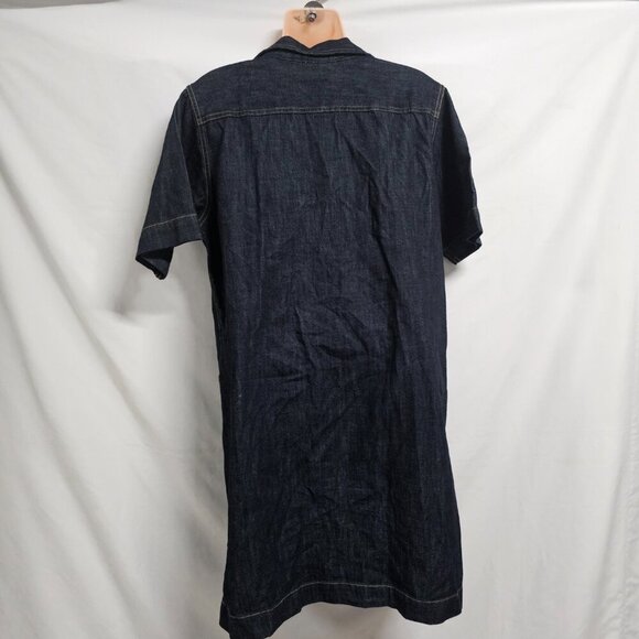 Ralph Lauren Casual Blue Denim Shirt Dress Women Size PL Cotton - Picture 9 of 13